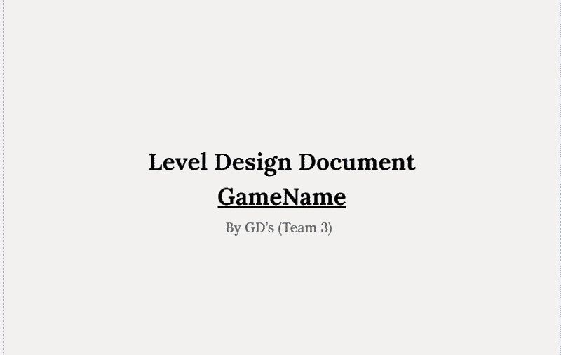 Scrolling through the Office Rush Level Design Document in Google Docs